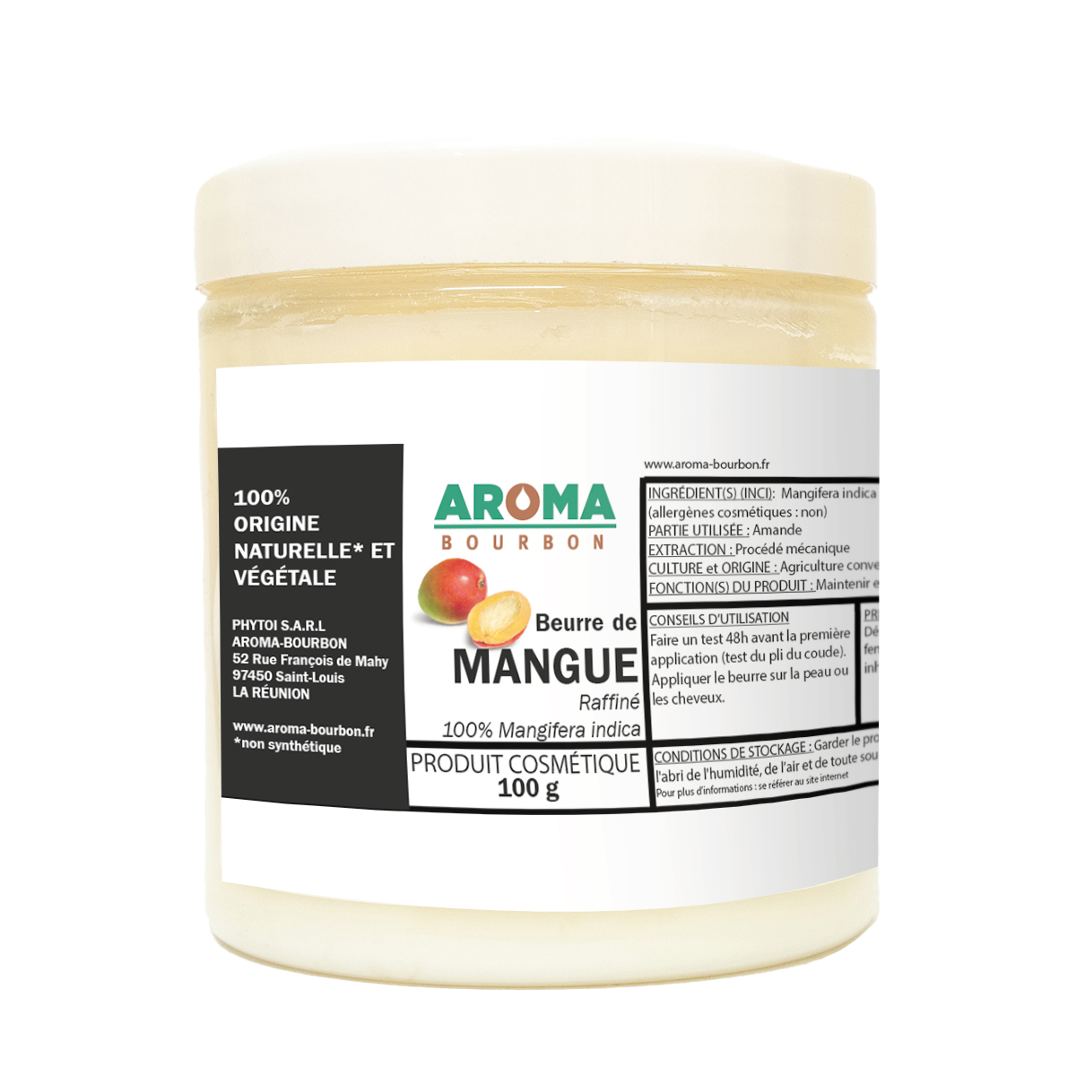 Beurre de mangue - Kamelya Aromacosmétique - Cosmétiques naturels et huiles  essentielles